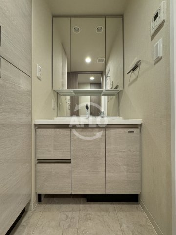 プレサンスロジェ天満橋リバーテラスの洗面所|プレサンスロジェ天満橋リバーテラス　独立洗面化粧台