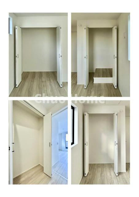 江戸川区鹿骨1丁目新築分譲住宅の収納|居室にはクローゼットを完備し、自由度の高い家具の配置が叶うシンプルな空間です。お子様の成長と必要になる子供部屋を与えるにはぴったりの間取りですね。