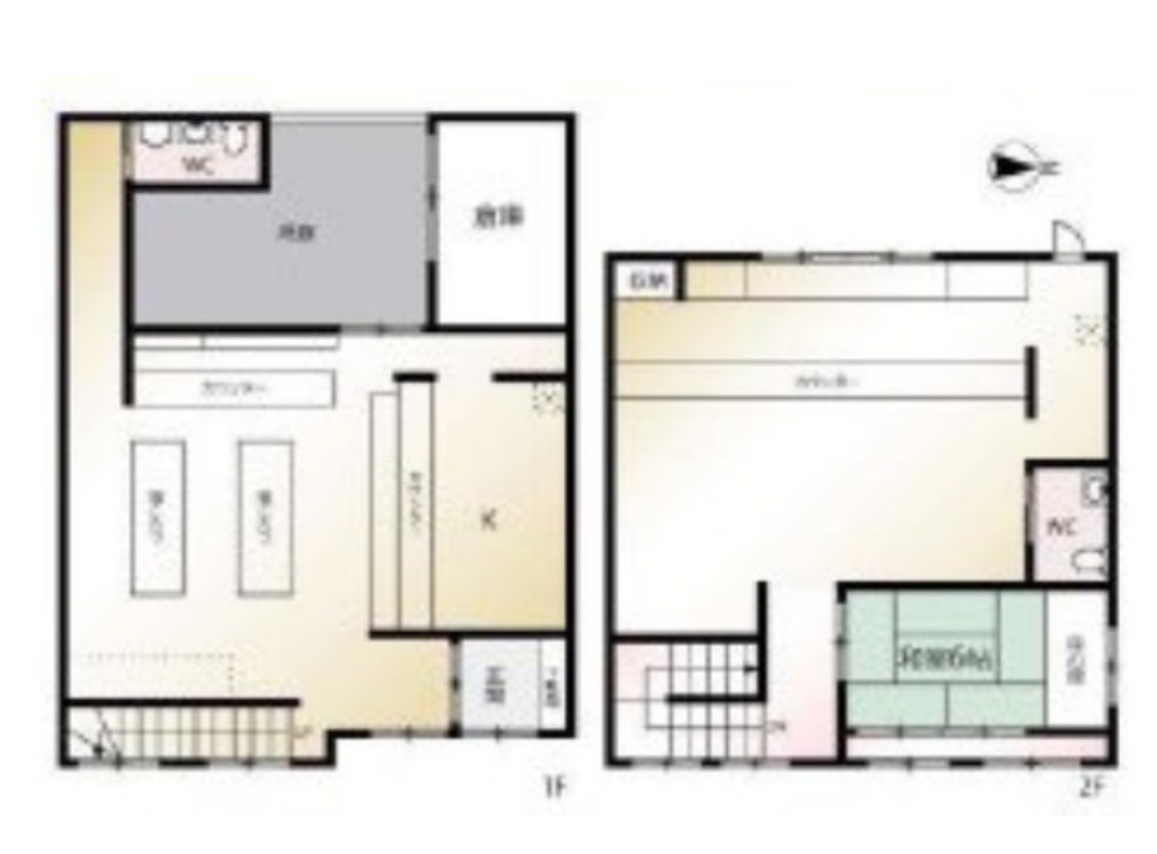 【京都府】京都市東山区　売店舗の間取り
