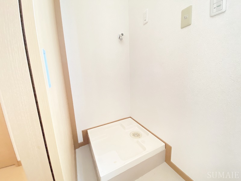 ハイツマコトCの設備|洗濯機置き場です。