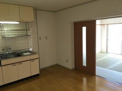 三角コーポの内装