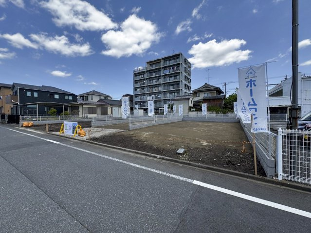 福生市加美平　土地の前面道路含む現地写真|前面道路含む現地写真です