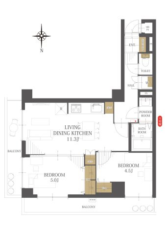 【間取り】ライオンズマンション本川越第３ 