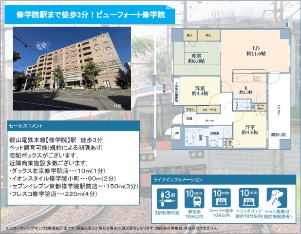 ビューフォート修学院の間取り