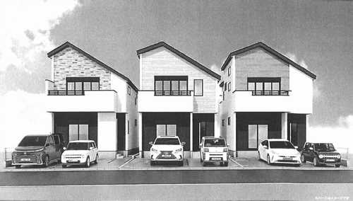 藤沢市本鵠沼6期　新築戸建全3棟　3号棟の外観