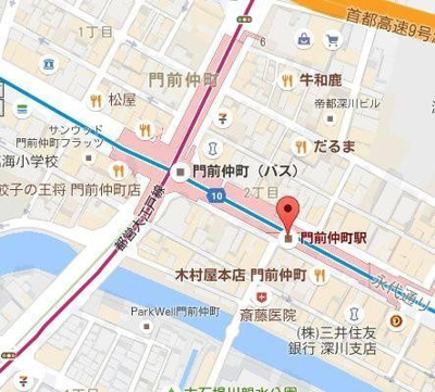 【地図】 | プレスタイル門前仲町