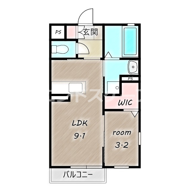 レアルコンフォートⅡの間取り|高崎、前橋、伊勢崎エリアのお部屋探しはエンドスケープまで！お客様の理想お聞かせ下さい♪
