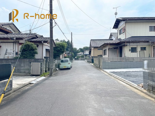 東茨城郡茨城町奥谷1期　新築戸建て　1号棟の前面道路含む現地写真|堂々！建物完成♪実際のお部屋をご見学可能です♪
ご見学が一番の資料！お気軽にお問い合わせ下さい♪
