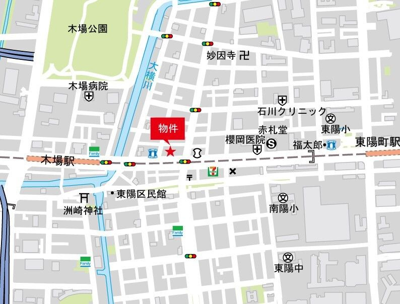 アーバネックス深川木場の地図