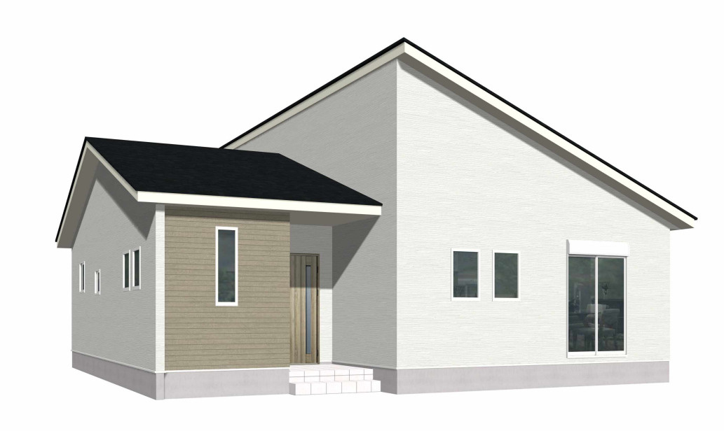 ーBloomーブルームー小倉北区熊谷2丁目1期　【小倉北区　新築戸建て】の完成予想図|生活同線が集約でき、生活がワンフロアで完結な平屋♪ーBloomーブルームー小倉北区熊谷2丁目1期　【小倉北区　新築戸建て】