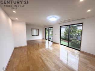 21.5帖の広いLDK。
