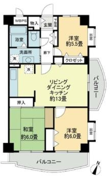ビューハイツ高山の間取り