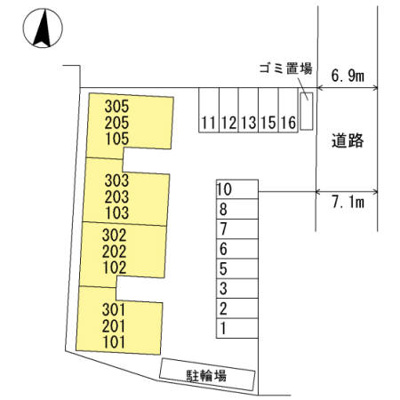 【区画図】 | Casa Kawarada