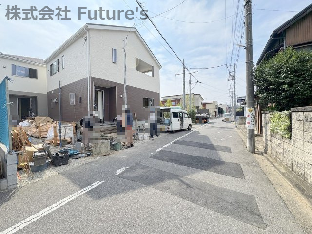流山市流山3丁目　新築戸建　全3棟　2号棟の前面道路含む現地写真|前面道路含む現地写真です。