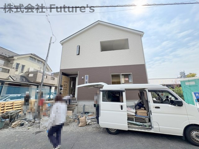 流山市流山3丁目　新築戸建　全3棟　2号棟の外観|現地の写真になります。