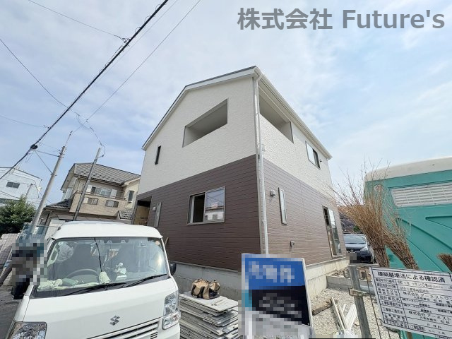 流山市流山3丁目　新築戸建　全3棟　2号棟の外観|現地の写真になります。