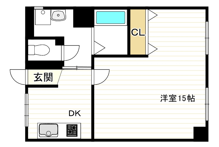 此花マンションの間取り