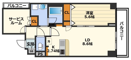 フラットレモンの間取り