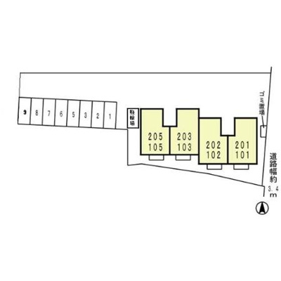 【区画図】 | グリーンヴィラ若松