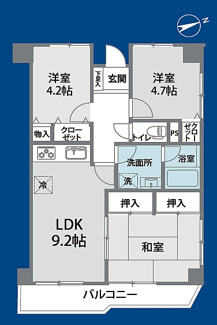 【間取り】 | ライオンズマンション蕨