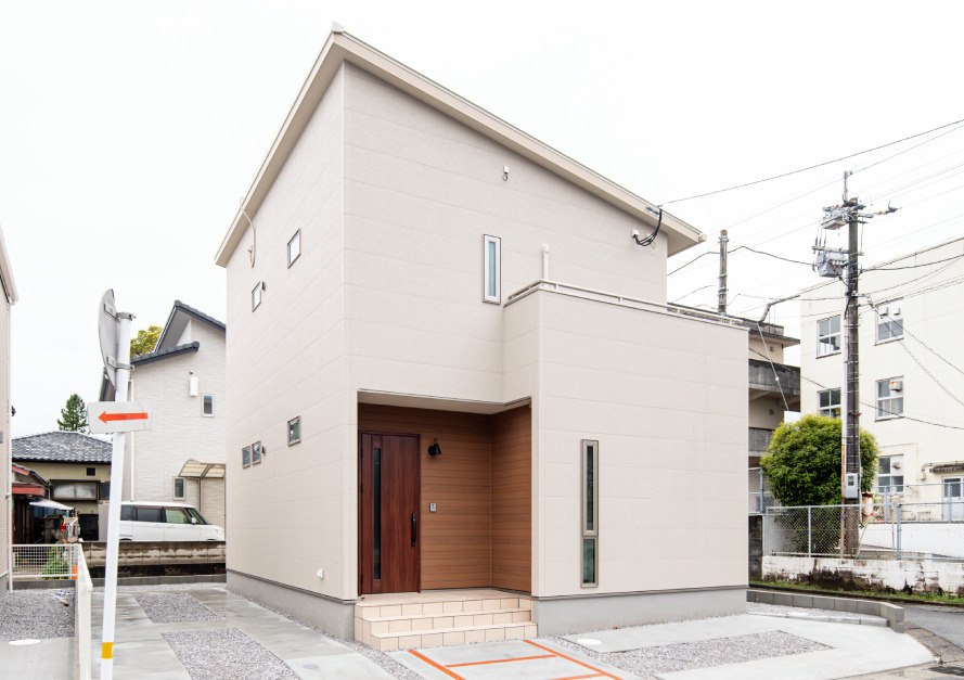 大和町モデルハウスの外観