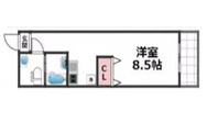 大阪市生野区新今里３丁目のビルの間取り