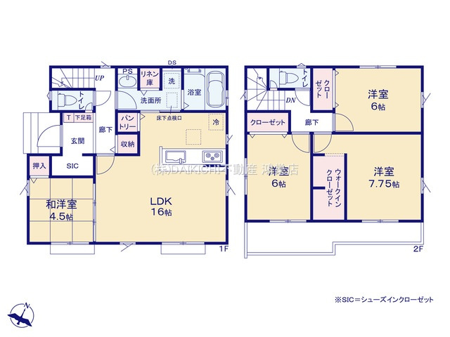 【間取り】 | 川島町伊草2期　GRAFARE　新築戸建　全8棟　6号棟