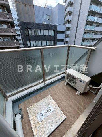 ES-Grande Minamimorimachi　BRAVI不動産のバルコニー|【ES-Grande Minamimorimachi】開放的で明るい空間を演出してくれるバルコニーです