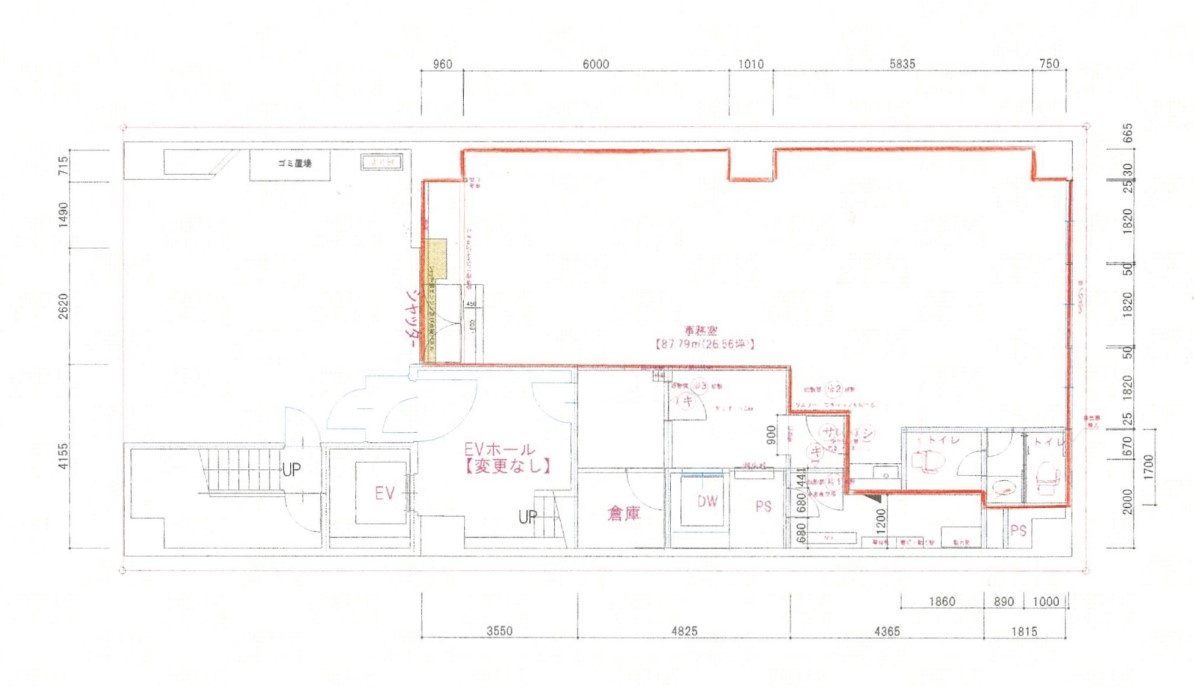 宮井ビル【　1階路面店　】の間取り