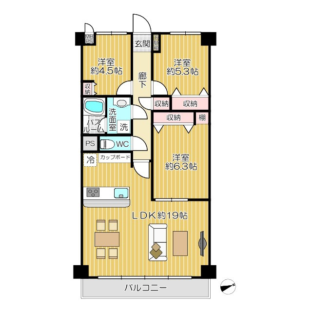 秀和宮崎台レジデンスの間取り