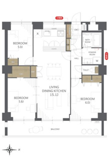 【間取り】レオ高槻 