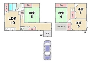 【間取り】 | 右京区嵯峨伊勢ノ上町