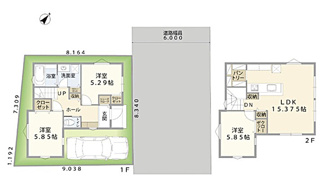 【参考プラン】 | 豊島区東池袋２丁目　建築条件なし売地　14900万円 | 建物面積：81.71㎡　建物参考価格：2000万円