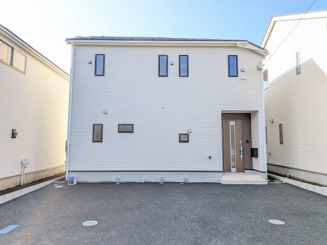 八王子市　川口町　新築一戸建て　８６期の外観|～太陽光発電搭載　開発分譲地につき美しい街並み　保育園・小中学校・公園が徒歩圏内です～