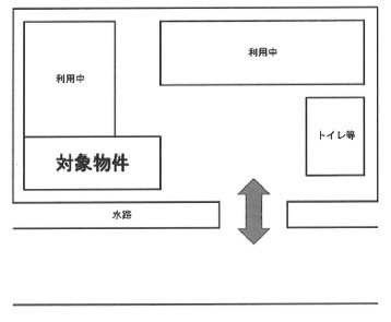 草津市上寺町の工場の区画図