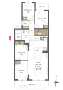 【間取り】サンヴェール高槻三号棟 