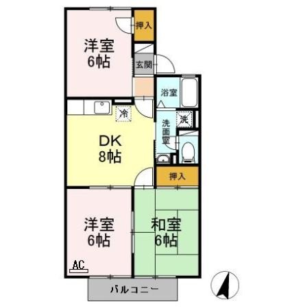 ハートホーム大西の間取り
