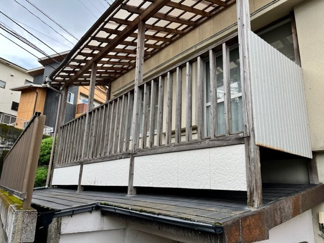 鹿児島市西陵４丁目の中古一戸建のバルコニー|お洗濯にも便利なバルコニー付き