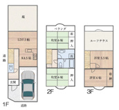 高槻市宮之川原４丁目　中古テラスハウスの画像