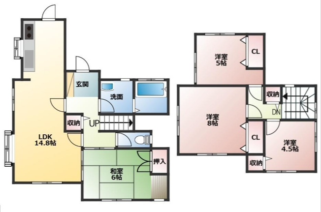 【間取り】 | 宇土市 椿原町 2階建 4LDK | ☆間取り図☆
