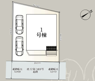 【区画図】 | 鴻巣市北新宿第3　新築戸建　全1棟　1号棟