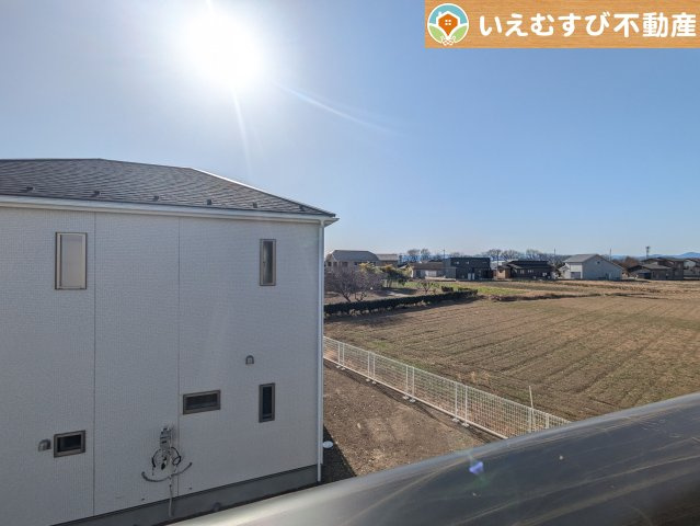 Cradle garden　太田市下田島町第5の展望|高い建物が無く開放感のある展望
バルコニーからの展望も開けていてのどかな景色が望めます。日当りも良いですね♪