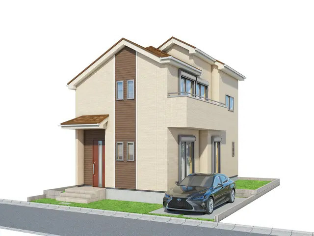 練馬区西大泉4丁目　高耐震×高耐久×高性能　ゆとり邸宅の外観パース