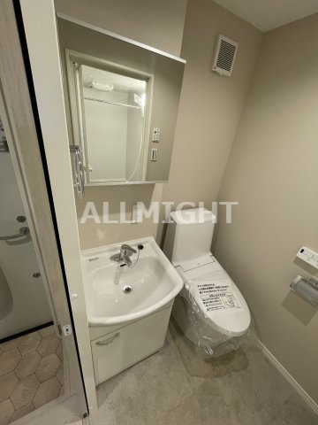 川崎市麻生区多摩美１丁目のアパートの洗面所