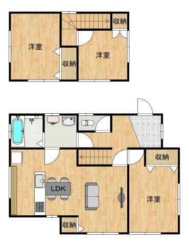 綾羅木本町7　中古物件の間取り