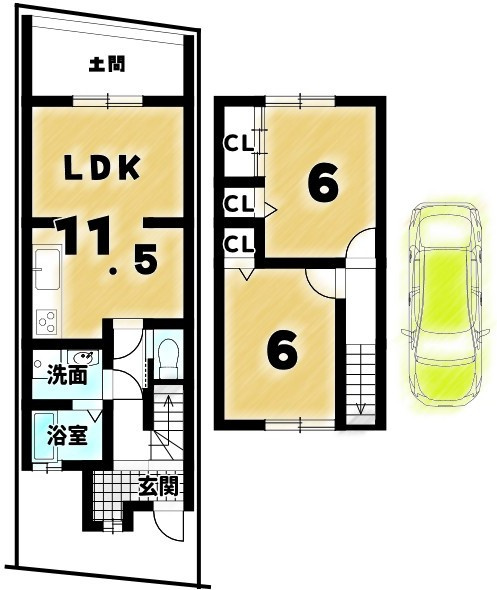 常盤一ノ井町の間取り