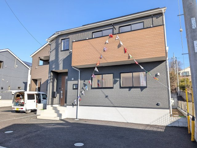 八王子市　川口町　新築一戸建て　８６期の外観|～太陽光発電搭載　開発分譲地につき美しい街並み　保育園・小中学校・公園が徒歩圏内です～