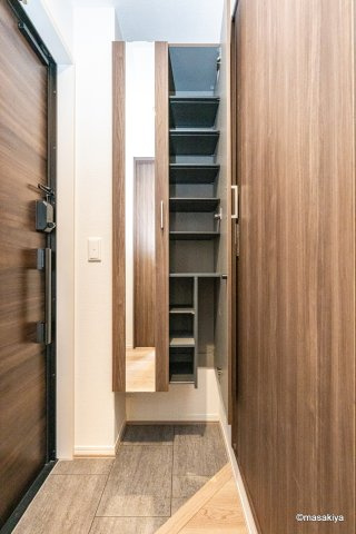 パークサウス栗田の玄関