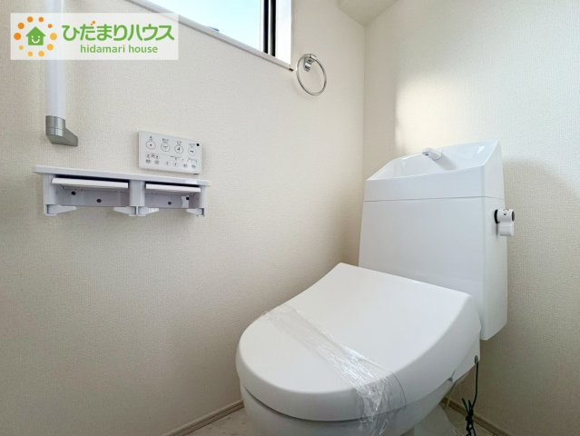 ひたちなか足崎19期　新築戸建　1号棟のトイレ|トイレは1F、2F共に完備！取り合いになることがありませんね(^^)/