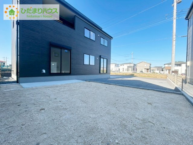 ひたちなか足崎19期　新築戸建　1号棟の庭|お庭付物件になります！お庭遊びや、プールなどお子様も大喜び(^^)